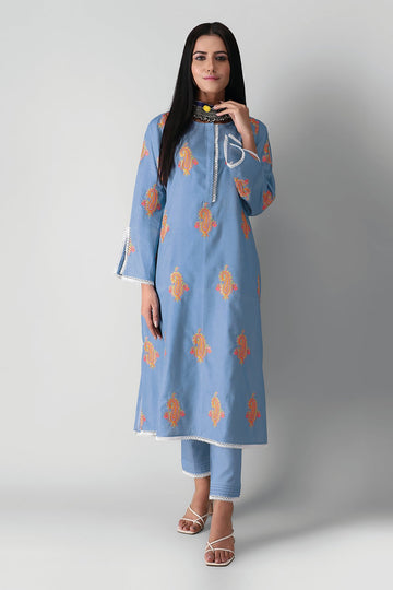Idn21301 Blue Khaadi Autumn Collection 2021
